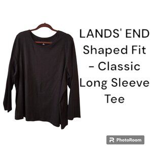 Lands End Shaped Fit - Classis Long Sleeve Tee, 3×